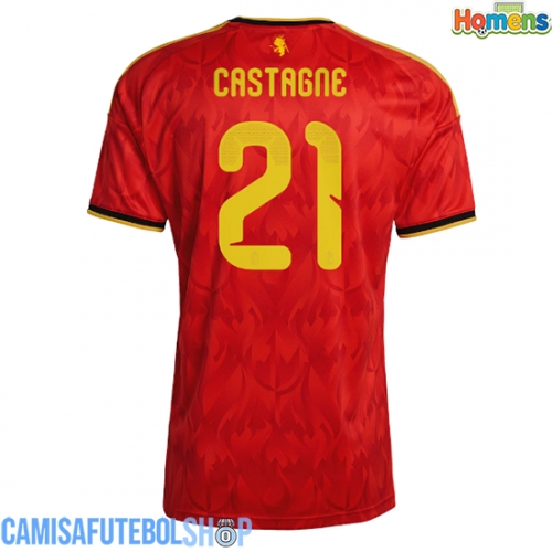 Camisa de time de futebol Bélgica Timothy Castagne #21 Replicas 1º Equipamento Mundo 2026 Manga Curta